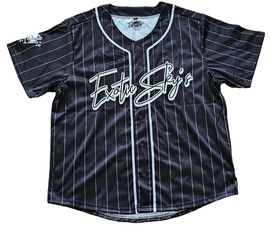 Exotic Sky's Authentic Baseball Jerseys - Black and White