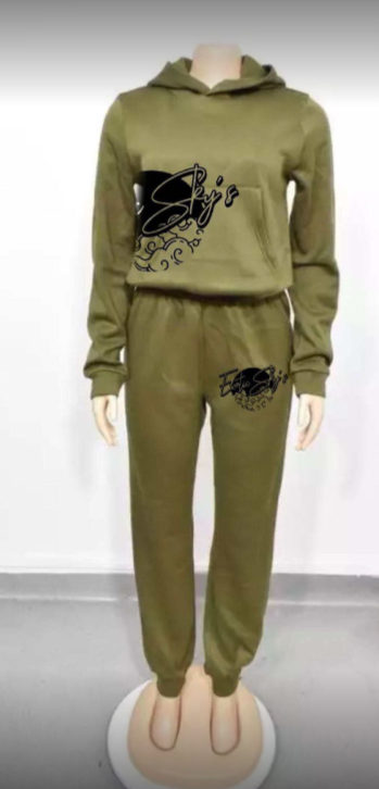 Women Olive Exotic Sky's Tracksuit